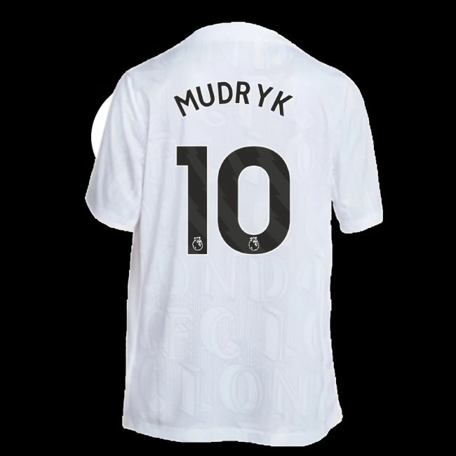 2025-2026 Chelsea Academy Pro Pre-Match Football Top (White) (Mudryk 10)-SoccerKits Hub | Buy Soccer Jerseys Online